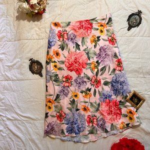 Express Floral Skirt